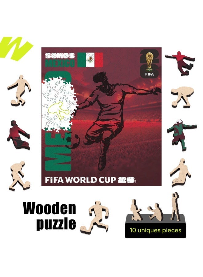 FIFA World Cup Official FIFA World Cup 2026 Wooden Puzzle – Mexico Play Football | Licensed Wooden Puzzle 14+ - Image 2